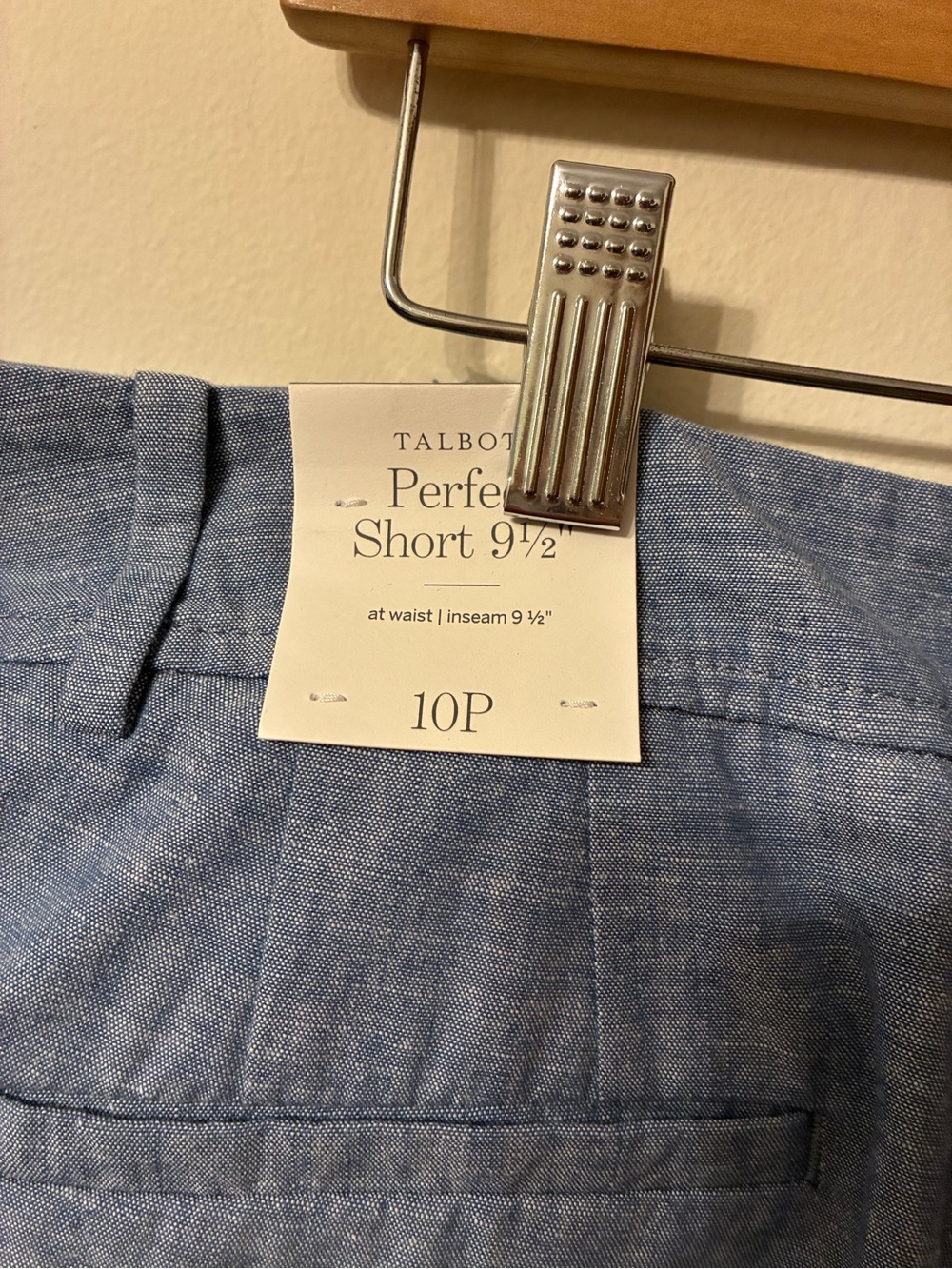 NWT Talbots 10P chambray “Perfect Short 9 1/2” - Picture 6 of 7